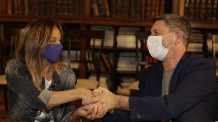 Firma de convenio de colaboración y cooperación entre AySA y el Malbrán